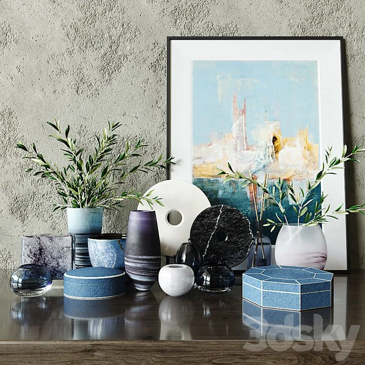 LUXDECO decor set blue